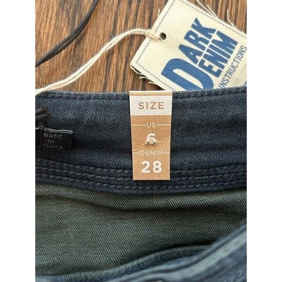 NWT Prana Soma Jeans Skinny Mid Rise Whisker Denim Stretch Tinted Blue Size 6 - Picture 5 of 9